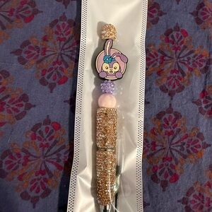 Gold and Purple Jeweled Bunny Rabbit Pen